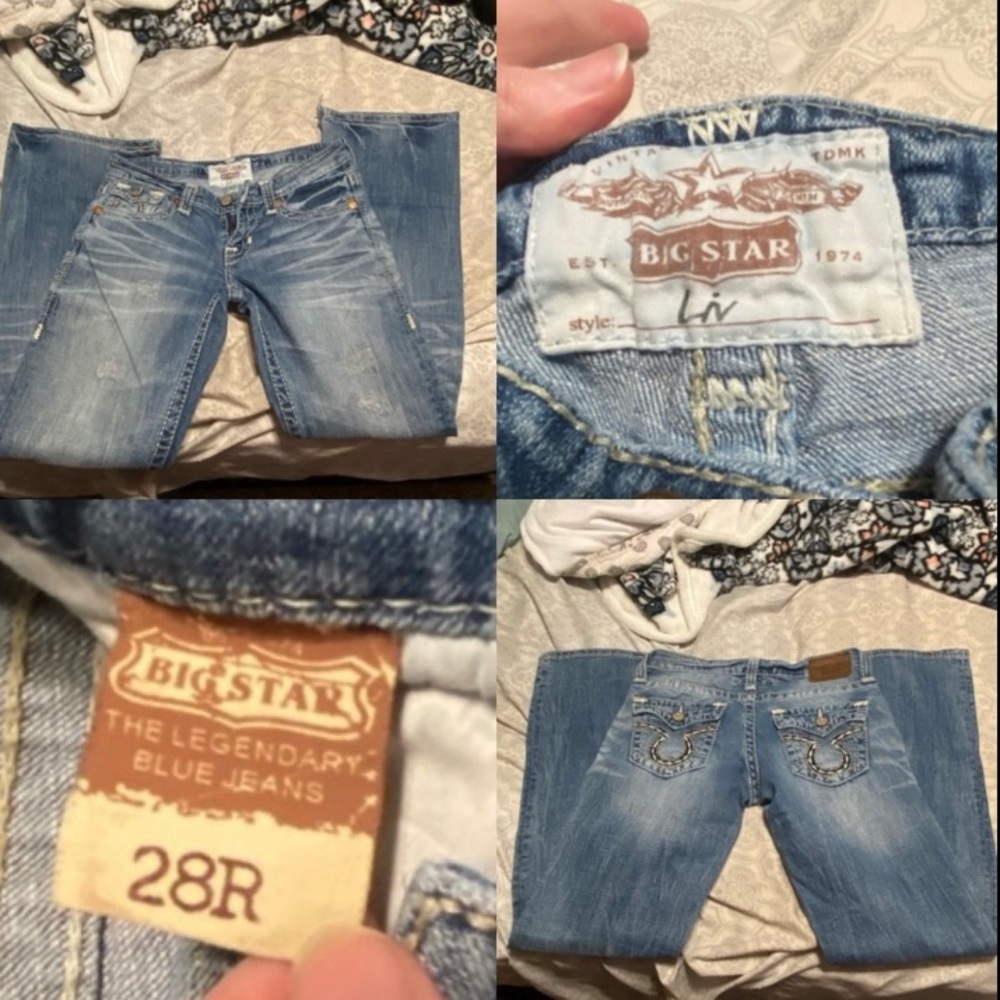 5/$25 | BIG STAR JEANS | STYLE: LIV | SIZE: 28R